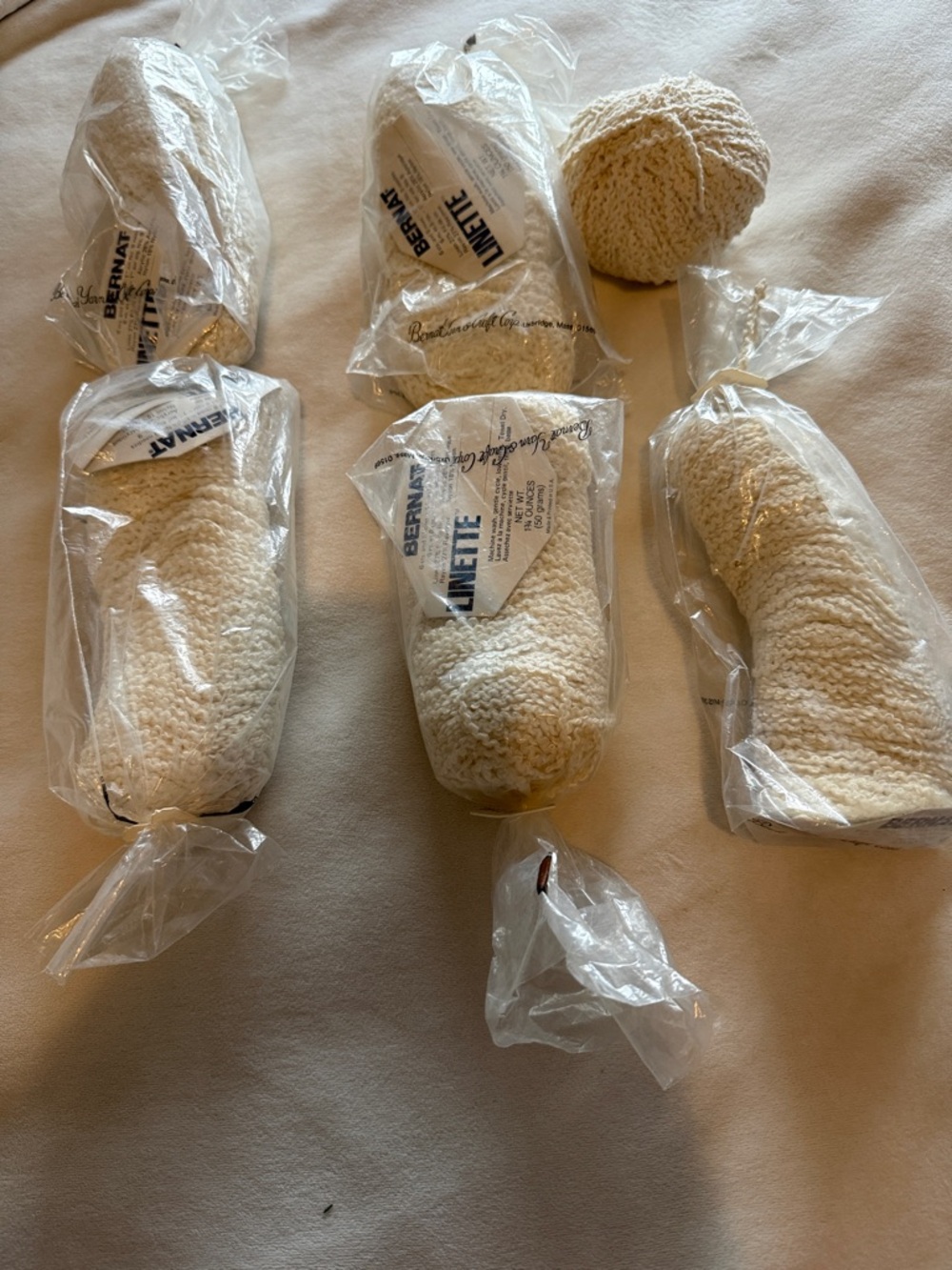Bernat Linette Yarn - Cream